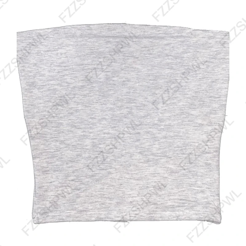 Solid Color Street Casual Versatile Women's Sleeveless Tube Top Tank Vest Retro Y2K Emo Girl Hip Hop Rock Slim Fit Sexy Crop Top