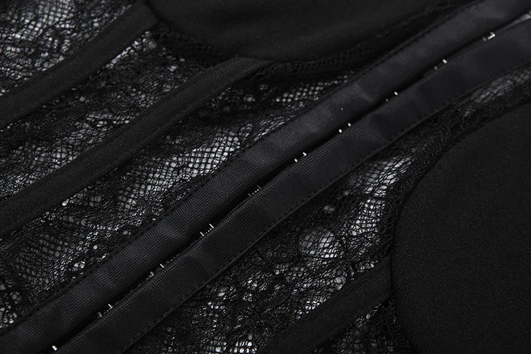 Nibber Low-Neck Tank Top Women Sexy Y2K Jacquard Trend Patchwork Sleeveless Coquette Midnight Party Club Stretch Skinny Vest