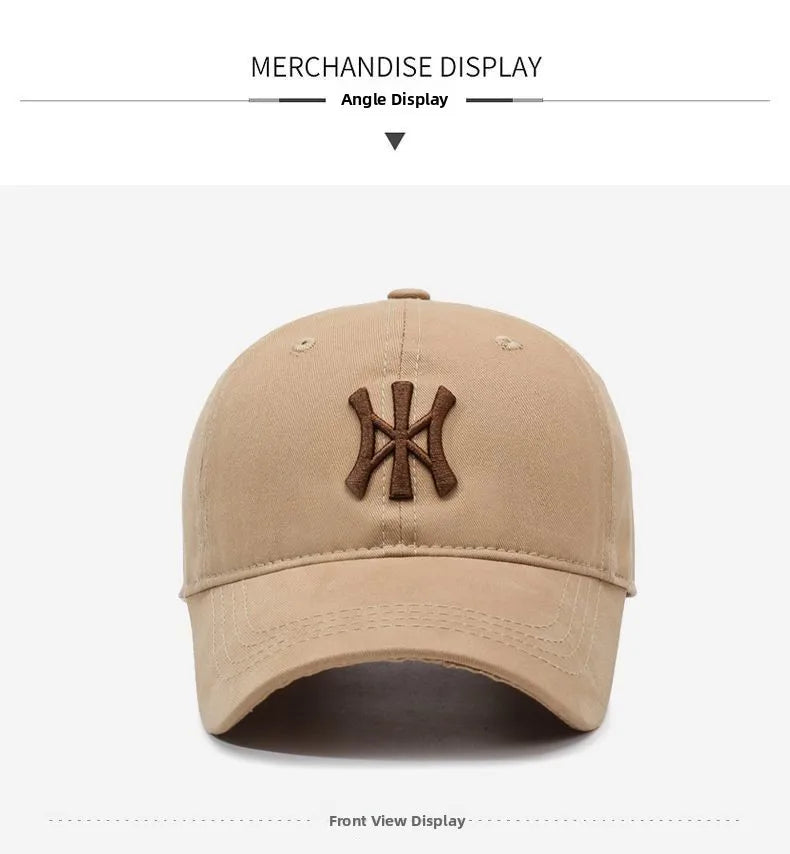 Four-Season Unisex Baseball Cap Lettering Soft Top Sunscreen Hat for Men And Women Face Slimming Hat Fashionable Bucket Hat