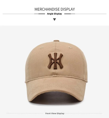 Four-Season Unisex Baseball Cap Lettering Soft Top Sunscreen Hat for Men And Women Face Slimming Hat Fashionable Bucket Hat