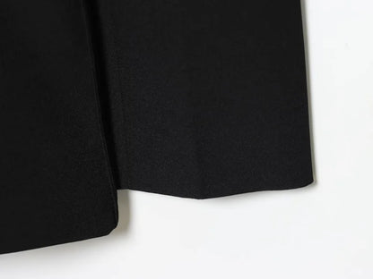 ETJ 2025 women's new fashion design three-dimensional cut high collar slim suit jacket & matching casual trousers