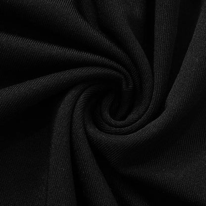 Ele Sexy Hollow out Long Sve Women's Dr Faionable  Design High Waist Slim Fit Midi Dr Cross-Border